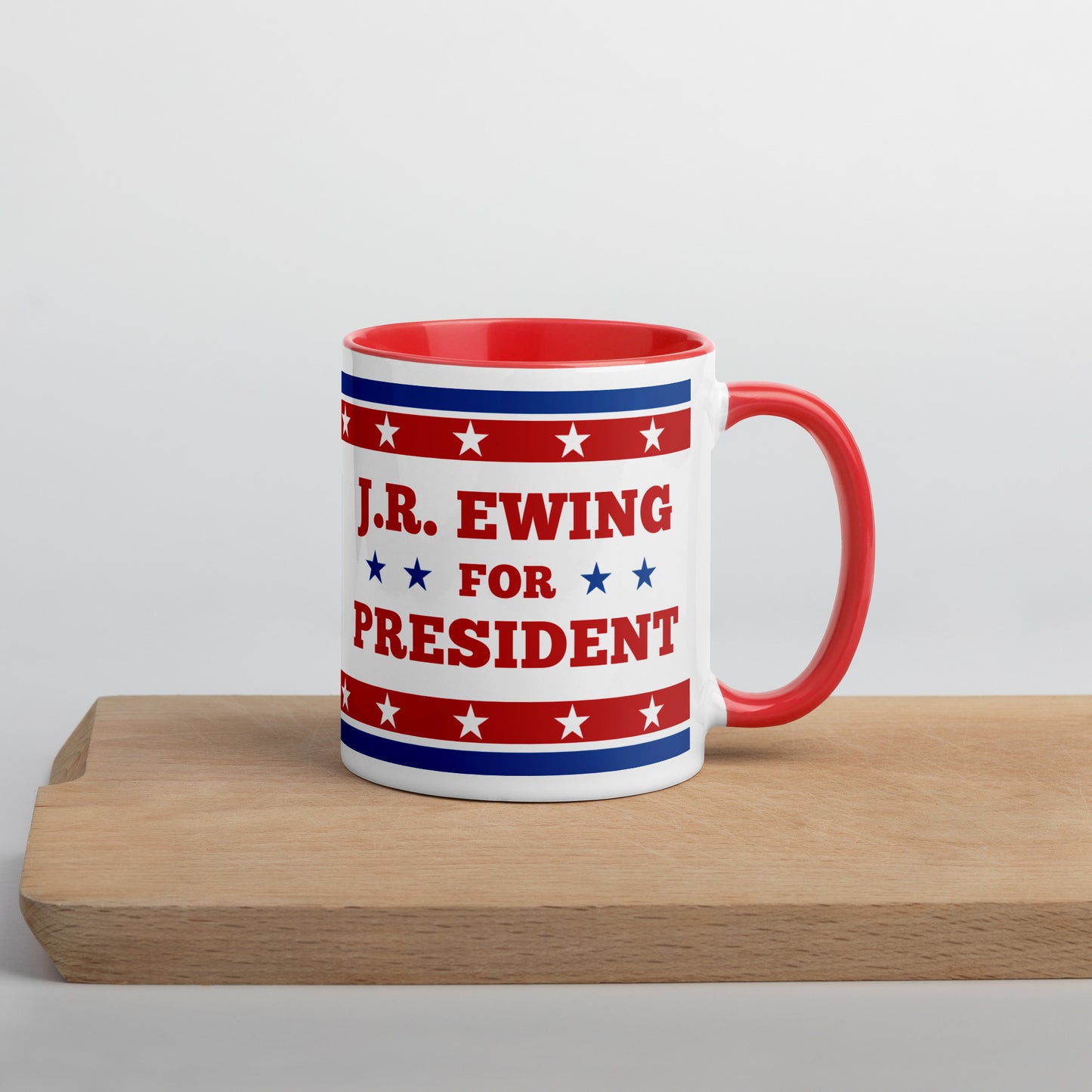Right Side View of Election Mug with JR Ewing For President of Dallas TV