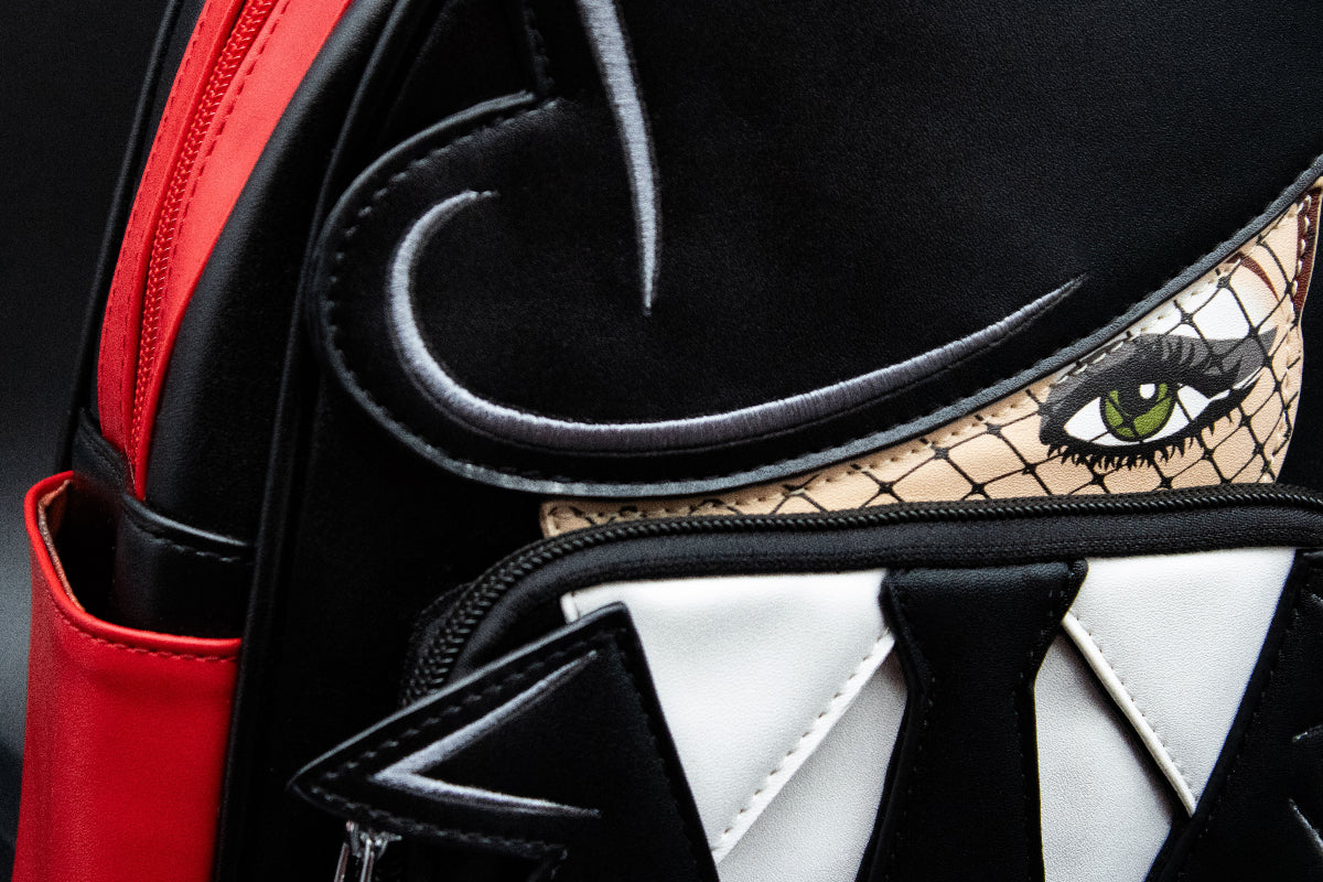 Close Up of Bold Backpack Inspired by Shania Twain’s 1990’s Song Man I Feel Like A Woman