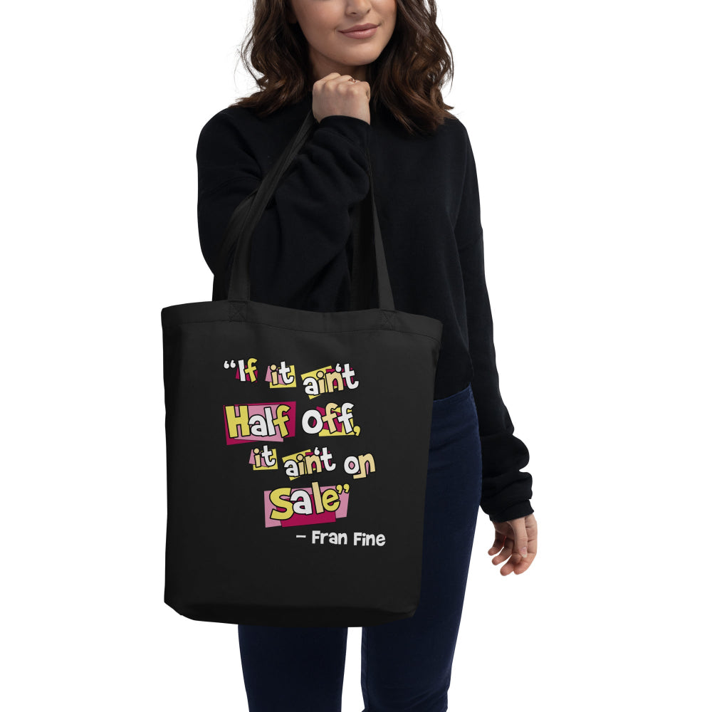 Black Tote Bag Inspired by TV Series The Nanny Fran Fine Quote