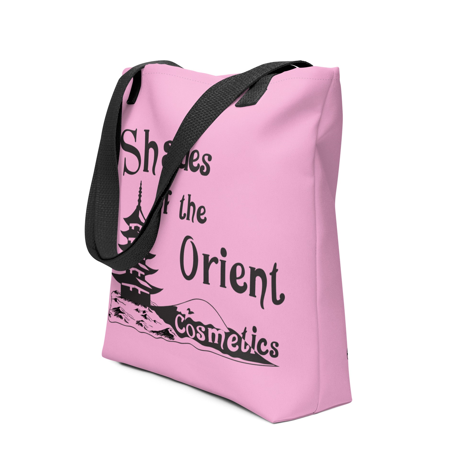 Pink and Black Tote Bag Inspired by TV Series The Nanny Shades of the Orient Cosmetics Makeup Case