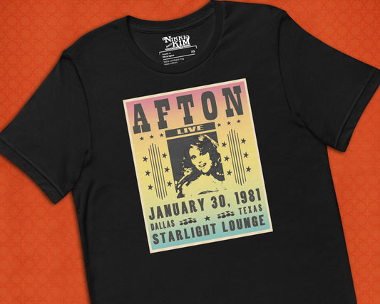 Afton Live Concert Poster T-Shirt