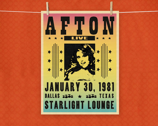 Poster of Dallas TV Series Afton Cooper Live