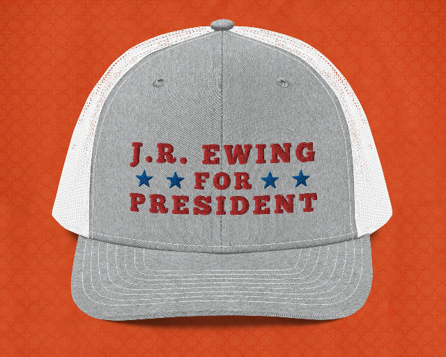 Election Trucker Cap with JR Ewing For President of Dallas TV Series