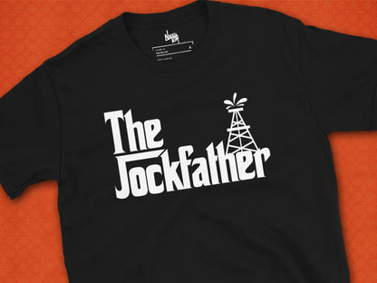 T-Shirt of Dallas TV Series Jock Ewing as the Jockfather