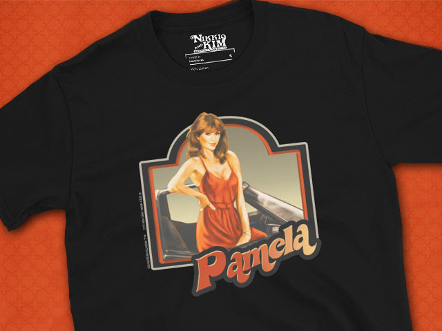 Graphic T-Shirt of Victoria Principal  as Dallas TV Series Pamela Barnes Ewing