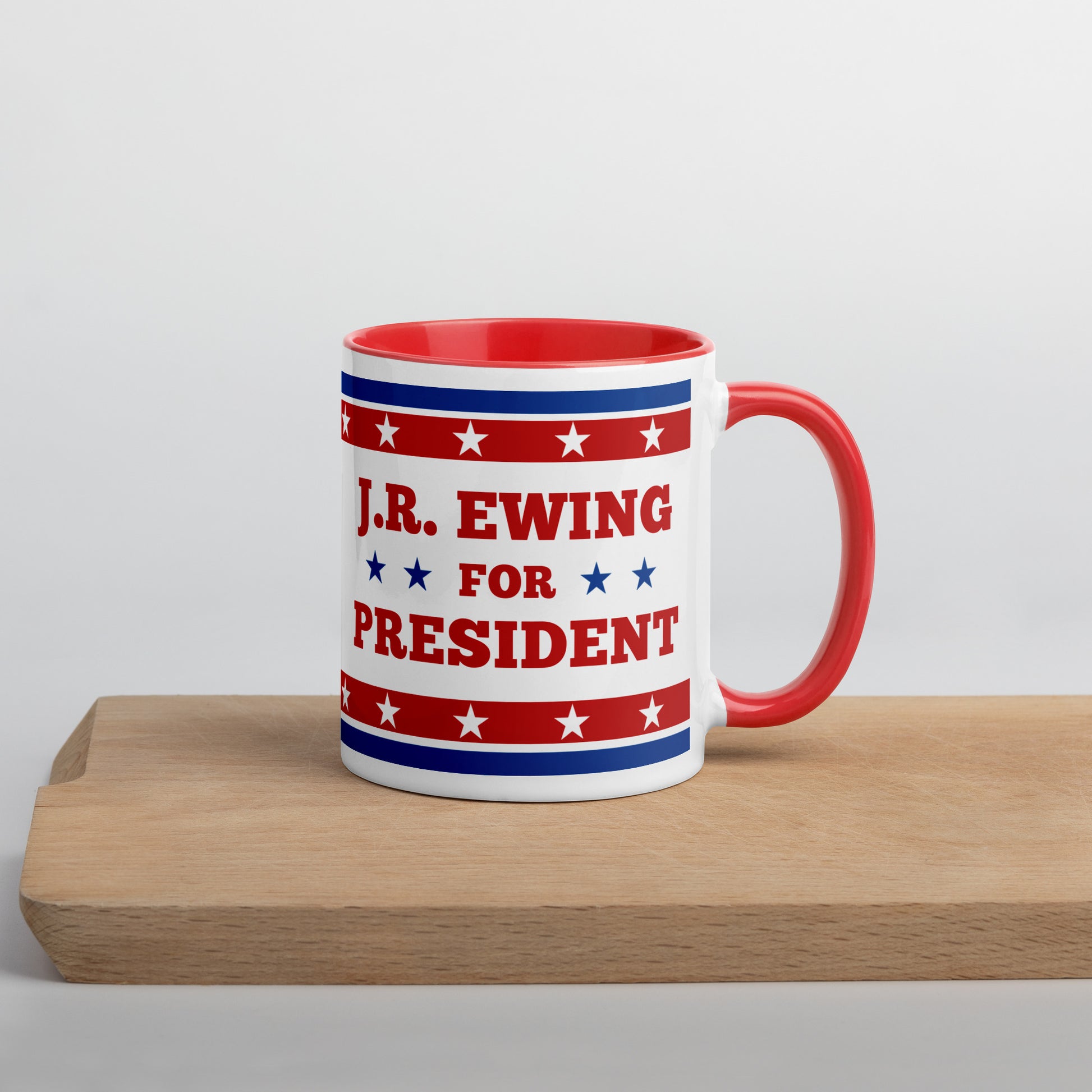 Right Side View of Election Mug with JR Ewing For President of Dallas TV 