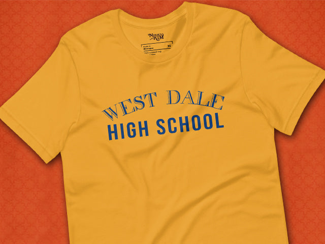 Replica Graphic T-Shirt of The Brady Bunch TV Series Westdale High School