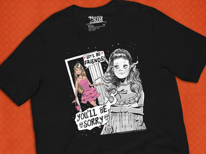 T-Shirt of Twilight Zone TV Series Talky Tina Meets Barbie