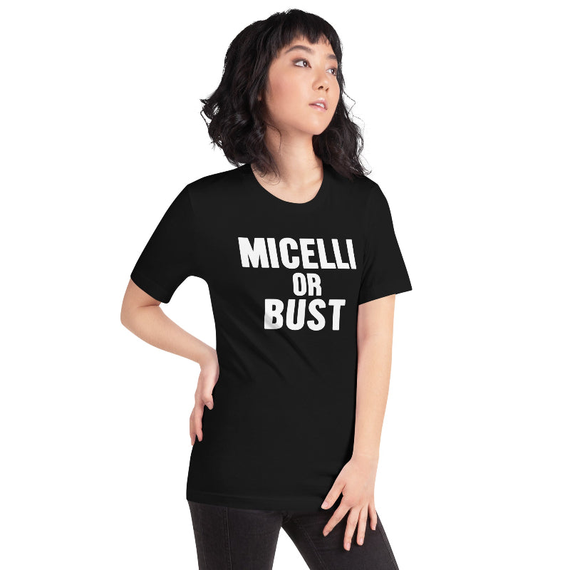 Woman Wearing Black T-Shirt of Who’s The Boss TV Series Mona Campaigning for Tony Micelli