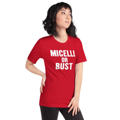 Woman Wearing Red T-Shirt of Who’s The Boss TV Series Mona Campaigning for Tony Micelli